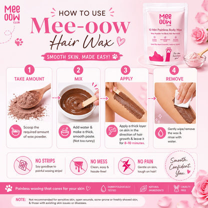 Meeoow Hair Removal Wax Powder (100GM)