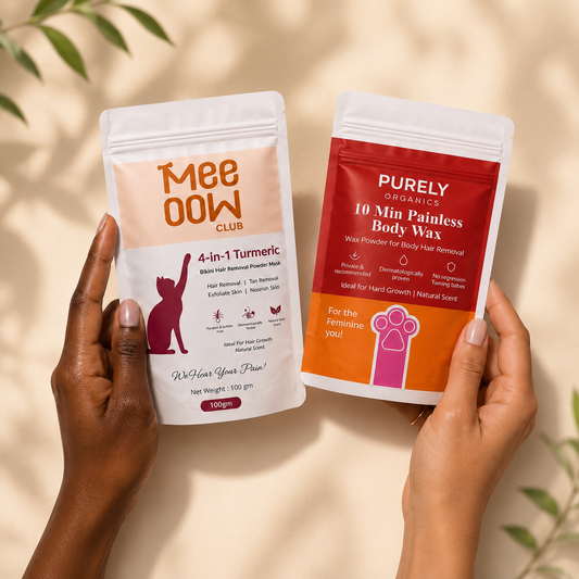 Meeoow Hair Removal Wax Powder Pack of 2