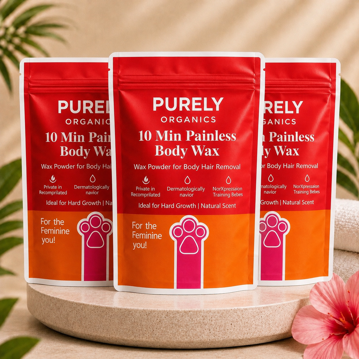 Meeoow Hair Removal Wax Powder (Red)